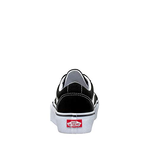 Vans Ward Platform Canvas Zapatillas Mujer, Negro (Canvas) Black/White 187), 38 EU (5 UK)