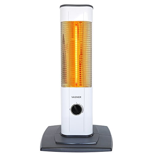 Vasner StandLine Mini 12 - Calefactor de pie por infrarrojos (1200 W, con termostato, para terraza, exterior, interior)