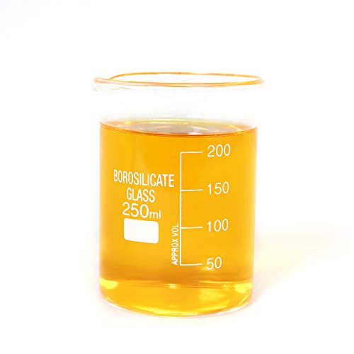 Vaso de cristal transparente de 50 ml, 100 ml, 250 ml, 500 ml, 1000 ml vaso medidor de borosilicato, vaso de cristal para escuela, química, laboratorio, suministros de estudio. Glass Beaker set of 5