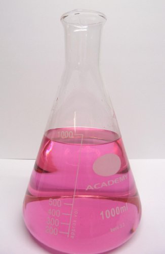 VASO DE ERLENMEYER CÓNICO 1L 1000ML BOROSILICADO CRISTAL