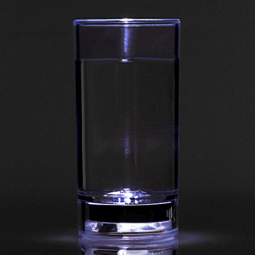 Vasos de chupito con luz intermitente activada, 60 ml, juego de 6