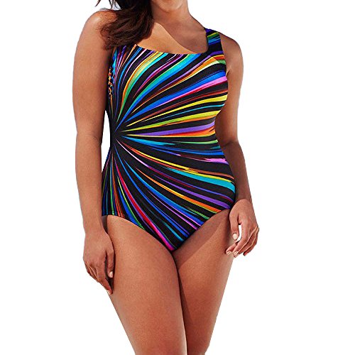 VECDY Bañador para Mujer Traje De BañO Acolchado Traje De BañO Monokini Push Up Bikini Sets (Multicolor, XXXL)