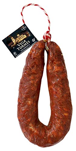 VEGA TORMES - Chorizo 100% Natural Longaniza Sarta Dulce Sin Aditivos 220 g