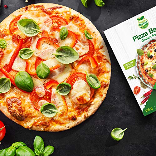 Veggie&Nature - Mezcla para bases de pizza vegana sin gluten, 165 g (5 paquetes)