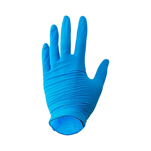 VENSALUD - Guantes de nitrilo Desechables. Sin Polvo. Caja de 100 Guantes. Color: Azul Cobalto. Talla: (M)