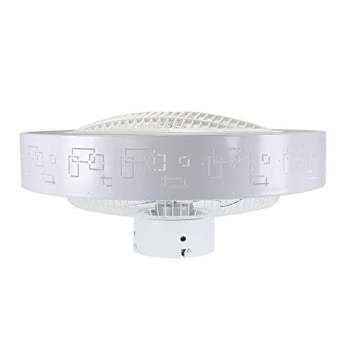 Ventilador de Techo con Luz Lámpara LED 36W Ventilador Invisible App Control con Mando a Distancia Luz Regulable Luz Fría/Neutra/Cálida Φ51*H24cm Decoración de Interiores Plafón de Techo lluminación