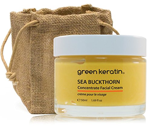 Verde queratina mar Buckthorn en crema para la cara