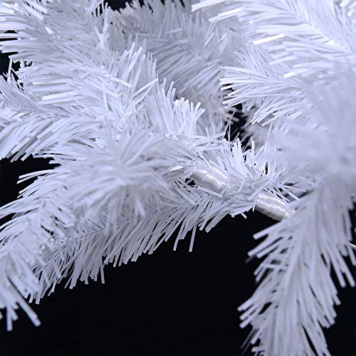 VEYLIN - Árbol de Navidad (1,8 m, 700 puntas), color blanco