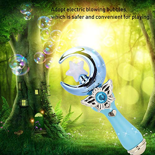 VGEBY1 Magic Fairy Stick, Star Moon Shape Princess Stick Varitas Music Fairy Wand de Hadas para niños con luz y música