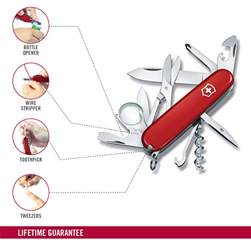 Victorinox 16703 Navaja, Offiziersmesser, Explorer, Rot, Rojo, Talla Ãšnica