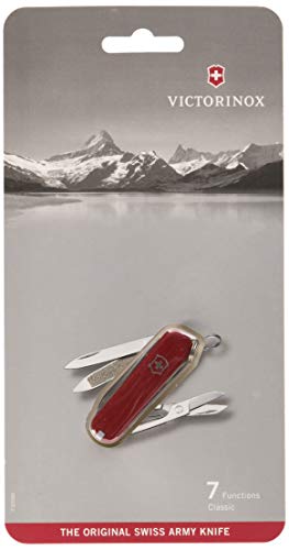 Victorinox V06203.B1 Navaja Pequeña Classic Blister, Rojo, S