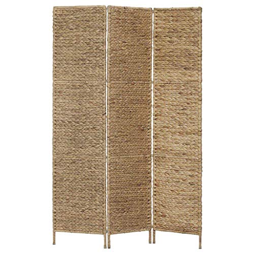 vidaXL Biombo Divisor 3 Paneles Jacinto de Agua Decoración Interior Ambientes Casa Hogar Muebles Mobiliario Vitrinas Armarios Complementos 116x160 cm