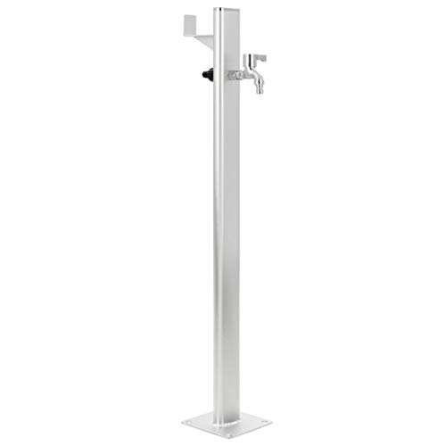 vidaXL Columna Agua para Jardín Aluminio 95 cm Fuente Exterior Patio Terraza