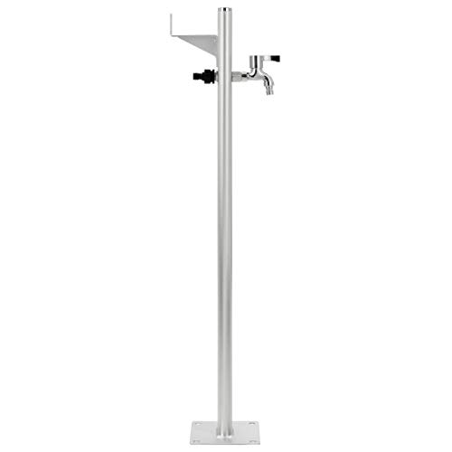 vidaXL Columna Agua para Jardín Aluminio 95 cm Fuente Exterior Patio Terraza