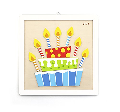 VIGA VIGA-50684 50684 "Tarta de cumpleaños Pintura Set, Multicolor