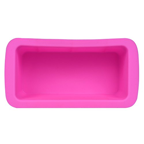 VijTIAN molde de silicona para pan, pasteles, antiadherente, molde rectangular para horno, para hacer tartas, chocolate, caramelos, cupcakes, gelatina, pudín, cera, vela, jabón