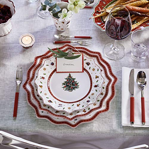 Villeroy & Boch 14-8585-2680 Plato de presentación Toy's Delight, para Navidad, 35 cm, Porcelana, Multicolor, 36.5x37.0x6.0 cm