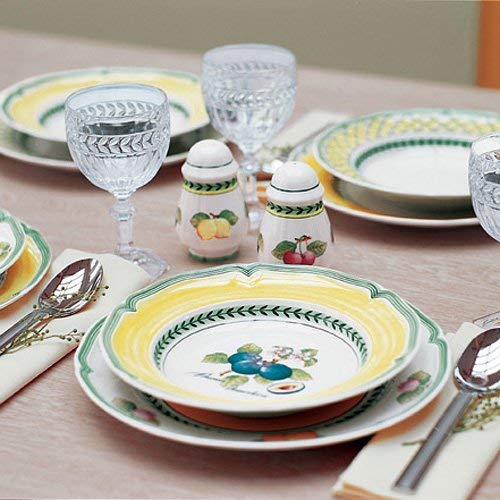 Villeroy & Boch French Garden Valence Plato Hondo, 23 cm, Porcelana Premium, Blanco/Colorido