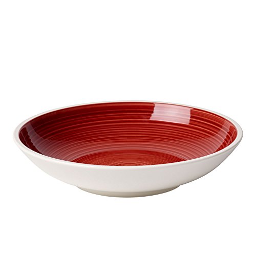 Villeroy & Boch Manufacture Cuenco para pasta Porcelana Premium, Rojo, Fuente