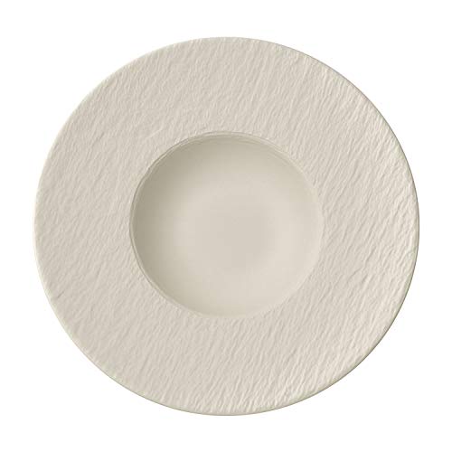 Villeroy & Boch Manufacture Rock Plato para pasta Porcelana Premium, Blanco, 29 cm