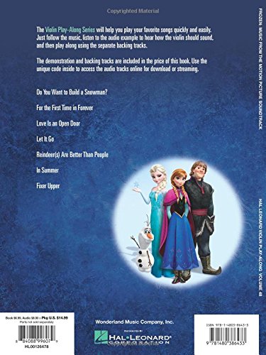 Violin Play-Along Volume 48: Frozen (Book/Online Audio)