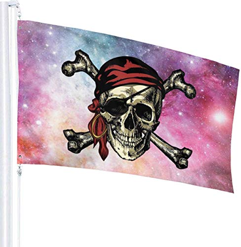 Viplili Banderas Pirate Skull and Crossbones Flag 3x5 FT Garden Flag Tough The Strongest, Longest Lasting Flag National Flag Outdoor Flags