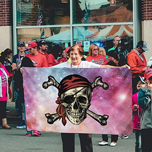 Viplili Banderas Pirate Skull and Crossbones Flag 3x5 FT Garden Flag Tough The Strongest, Longest Lasting Flag National Flag Outdoor Flags