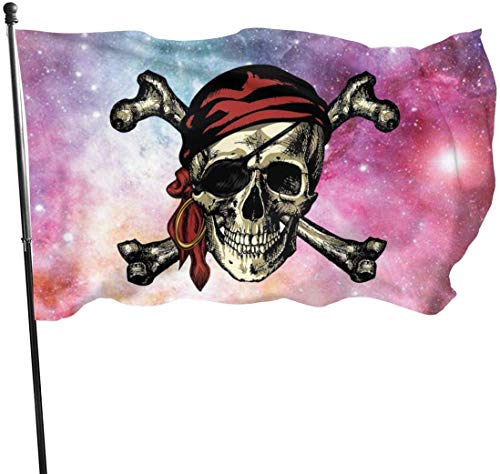 Viplili Banderas Pirate Skull and Crossbones Flag 3x5 FT Garden Flag Tough The Strongest, Longest Lasting Flag National Flag Outdoor Flags