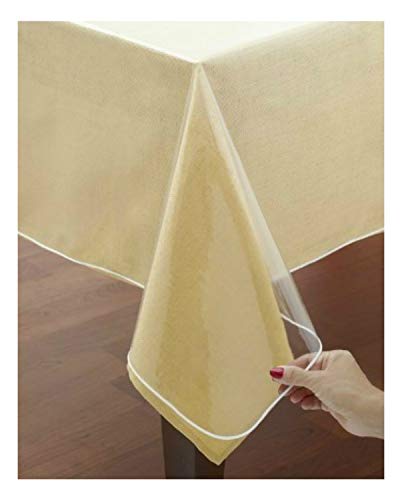 VITA PERFETTA Mantel Protección PVC Transparente (140 x 300 cm)