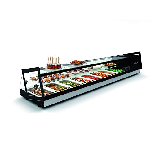 Vitrina de tapas refrigerada Bacs GN 1/3 Serie CUBE – 1085 a 1788 mm – SAYL – 1085 mm