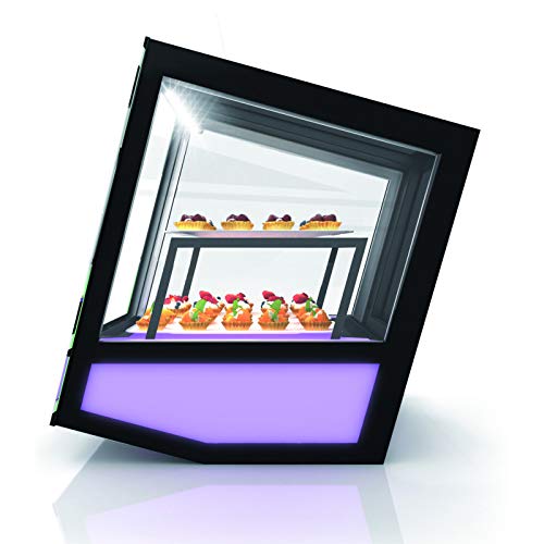 Vitrine Réfrigérée Cubique à Poser Série QBO Base Lumineuse Colorée - 620x670 mm - SAYL