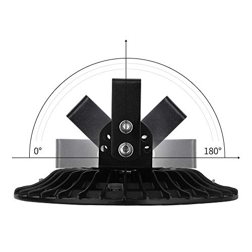 Viugreum 50W UFO LED Lámpara de Alta Bahía, Ultra Delgada Lámpara Industrial 5000LM,IP65, 6500K(Blanco Frío), Comercial Lámpara Alta Bahía,Iluminación para Garaje, Fábrica, Taller.