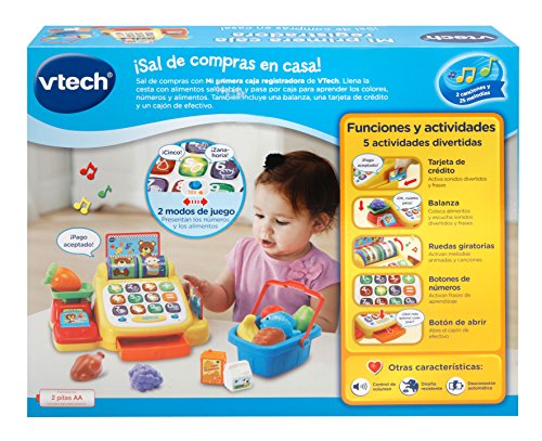 VTech- Caja registradora supermercado aprendizaje interactivo, Multicolor (3480-191322) , color/modelo surtido