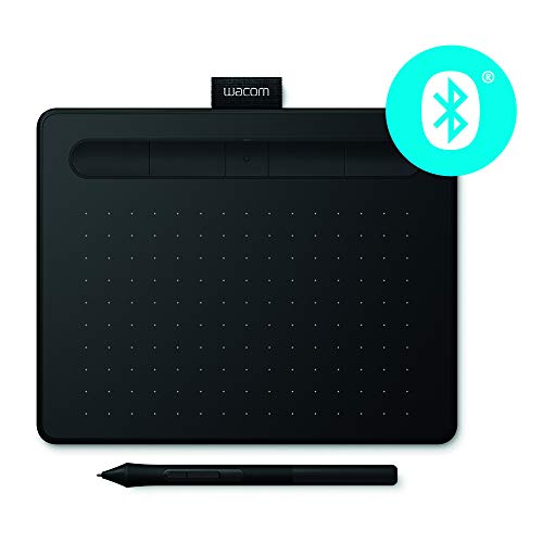 Wacom Intuos M - Tableta Gráfica Bluetooth para pintar, dibujar y editar photos con 3 softwares creativos incluidos para descargar, Windows & Mac, óptima para oficina en casa y e-learning, negra