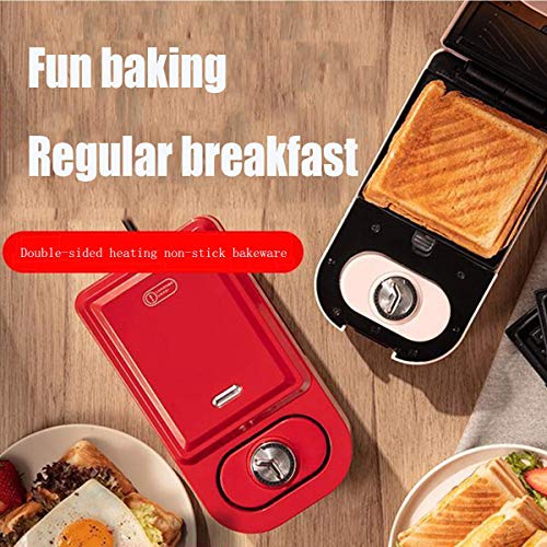 Wafflera, sandwichera Breadmaker desayuno Máquina, Hogar multifuncional Luz Alimentos Wafflera multifuncional Calefacción tostadas Prensa Tostadora, conveniente for la cocina del hogar y del partido D