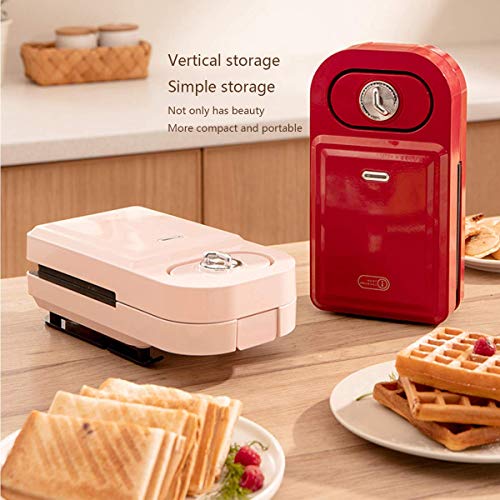 Wafflera, sandwichera Breadmaker desayuno Máquina, Hogar multifuncional Luz Alimentos Wafflera multifuncional Calefacción tostadas Prensa Tostadora, conveniente for la cocina del hogar y del partido D