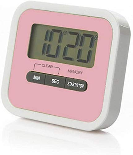 Wake, Temporizador De Cocina Digital, Temporizador Despertador Digital,Digital De Cocina Y El ImáN Que Lleva Alarma Soporte Flexible, Minutos Rojos,Polvo