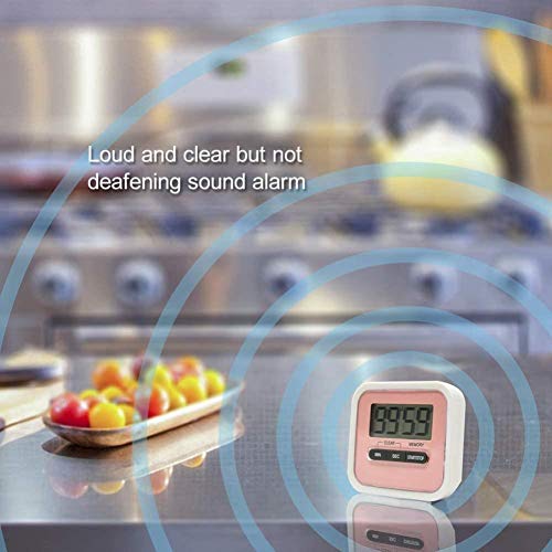 Wake Temporizador Despertador Digital,Digital, Digital De Cocina, Un Temporizador De Cocina Y Alarma Medios MagnéTicos Flexibles Antes,Azul