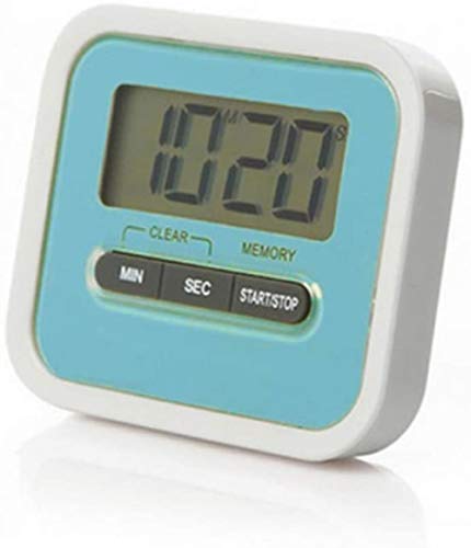 Wake Temporizador Despertador Digital,Digital, Digital De Cocina, Un Temporizador De Cocina Y Alarma Medios MagnéTicos Flexibles Antes,Azul