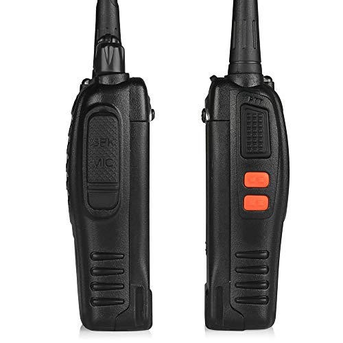 Walkie Talkie Baofeng BF-88E Profesional, PMR446 Libre de Licencia, 16 Canales, Walkie Talkie Recargables USB, versátil y fácil de Uso con Auriculars (2 pcs)