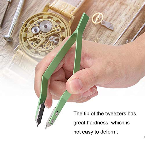 Watch Spring Bar Tool, Pinzas en Forma de V Watch Spring Bar Tweezers Remover Repair Tool Kit de Accesorios de reparación de Relojes de Metal Kit de Accesorios para relojero y reparador