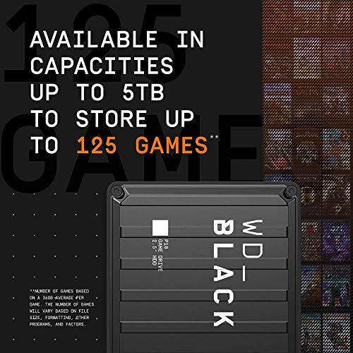 WD_BLACK  4TB P10 Game Drive for On-The-Go Access To Your Game Library - Works with Console or PC