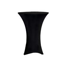 Wedding Decor Spandex Lycra Mantel Elástico Funda para Boda, Navidad, Banquete,Proveedores,Fiesta,Decoración - Negro, Cocktail-1