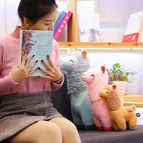 weiqiang Lindo bizcocho Alpaca muñeca transfronteriza Juguete de Peluche máquina de agarrar muñeca Regalo Infantil Regalo Creativo Femenino 25 cm A