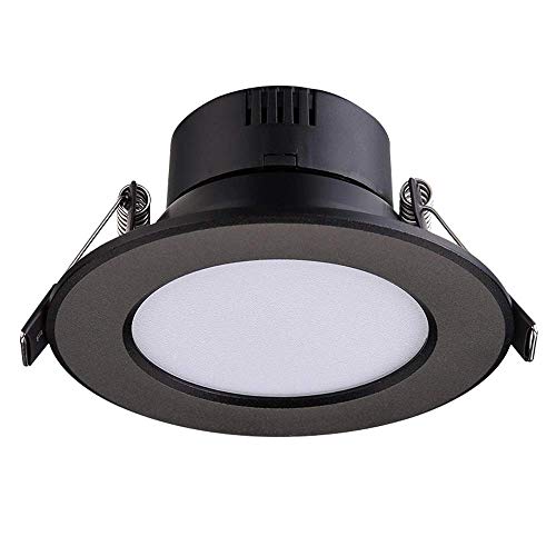 WEM Negro de Fundición de Aluminio Incrustado Proyector Del Techo Integrado Rejilla Antideslumbrante Panel Llevada Luz de Techo Tienda Nórdico Posmoderna Creativo Downlight Ahuecado Europea Ropa Vent