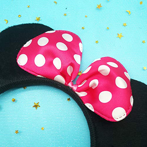 WENTS Orejas de Minnie Mickey Mouse Diademas Niña Mujer Adulto Halloween Carnival Cosplay