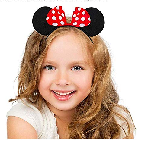 WENTS Orejas de Minnie Mickey Mouse Diademas Niña Mujer Adulto Halloween Carnival Cosplay