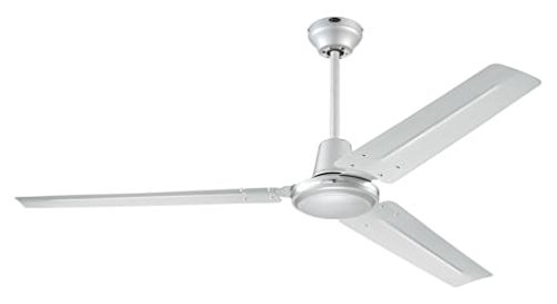 Westinghouse Ceiling Fans Industrial Ventilador de Techo, 62 W, Acabado en plata con aspas plateadas