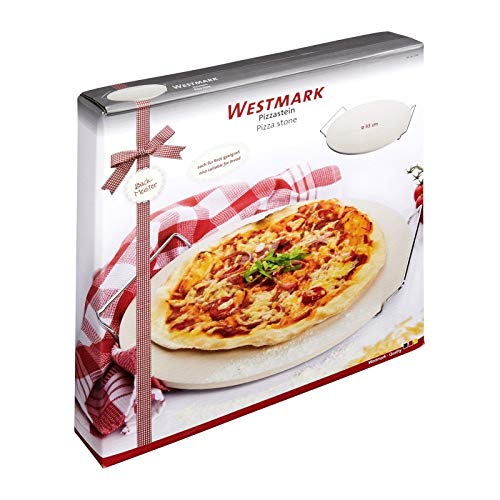 Westmark - Bandeja de Horno para Pizza, cerámica, Beige, Ø 33 cm