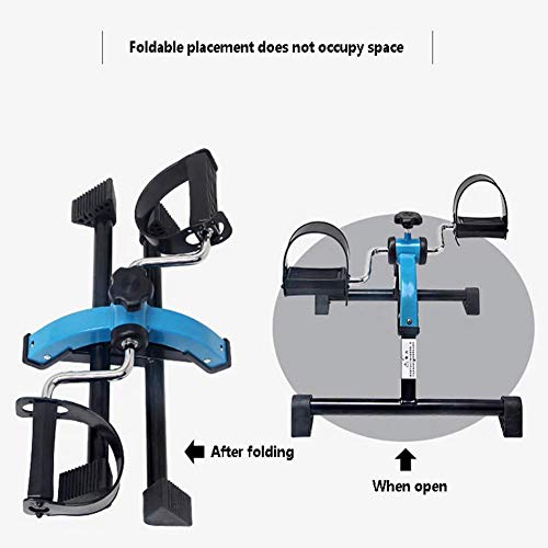 WGFGXQ Entrenador de Pedales Plegable Bicicleta estática Equipo de Fitness, Dispositivo de Entrenamiento de Brazos y piernas, Mini Bicicleta ejercitador Bicicleta Ejercitador de Pedales G